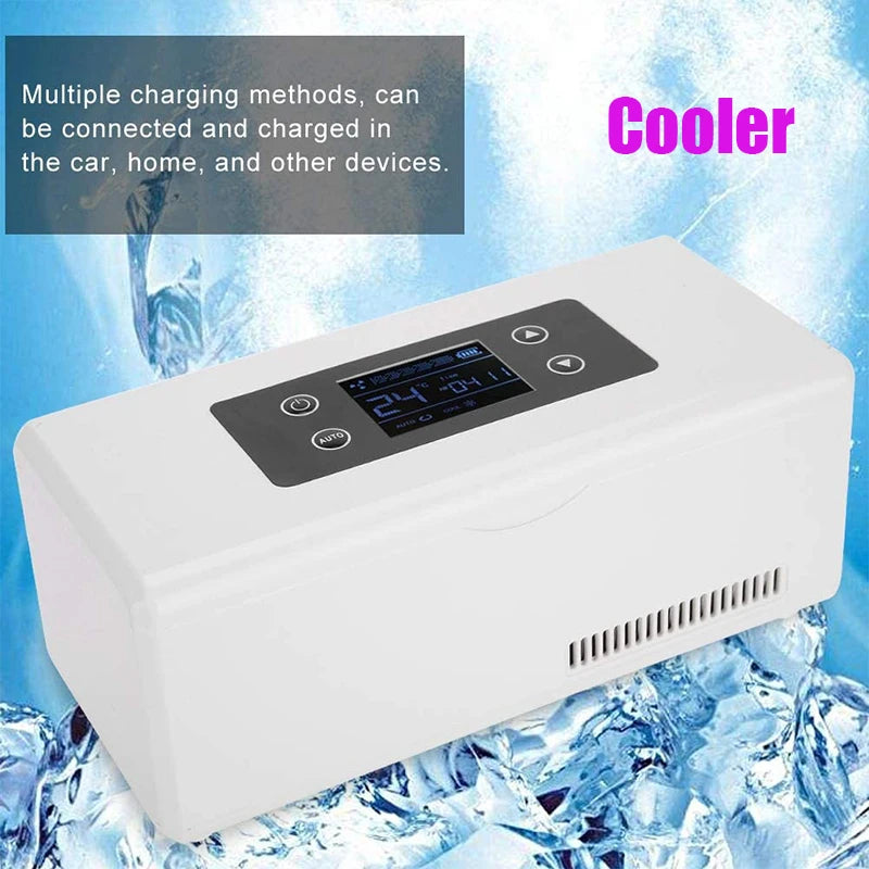 Rechargeable Mini Insulin Cooler Refrigerator Case Insulated Box Reefer Car Constant Temp 2-8℃ Organizer Storage for Travel