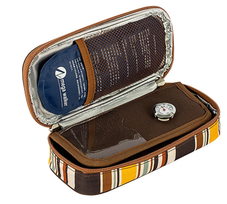 MegaWalke Insulin Cooler Bag Portable Insulated Diabetic Insulin Travel Case Cooler Box Bolsa Termica  Aluminum Foil ice bag