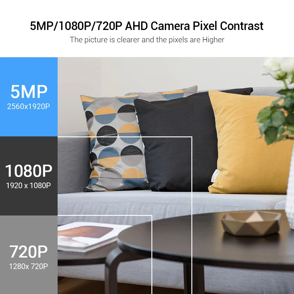 1.7MM Fish Eye Panoramic AHD Camera 5MP 1080P Optioanl High Resolution IR Nightvision IR Nightvision Home Surveillance Camera