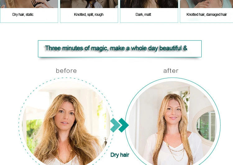 Professional Hair Straightening Brush Black Electric Ceramic Comb Multifunctional Hairbrush Electronic Curler Curling Tool Irons