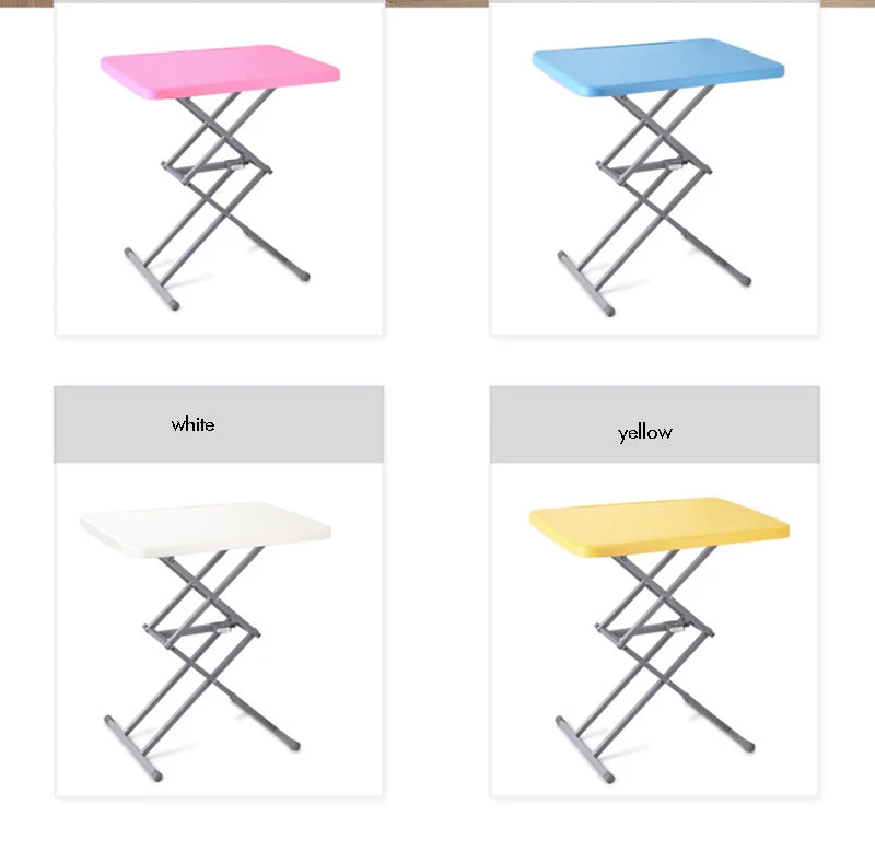 Portable Standing Desk Stand Up Desk Riser, 40cm-70cm Height Adjustable Home Office Folding Desk for Laptop Outdoor Escritorio