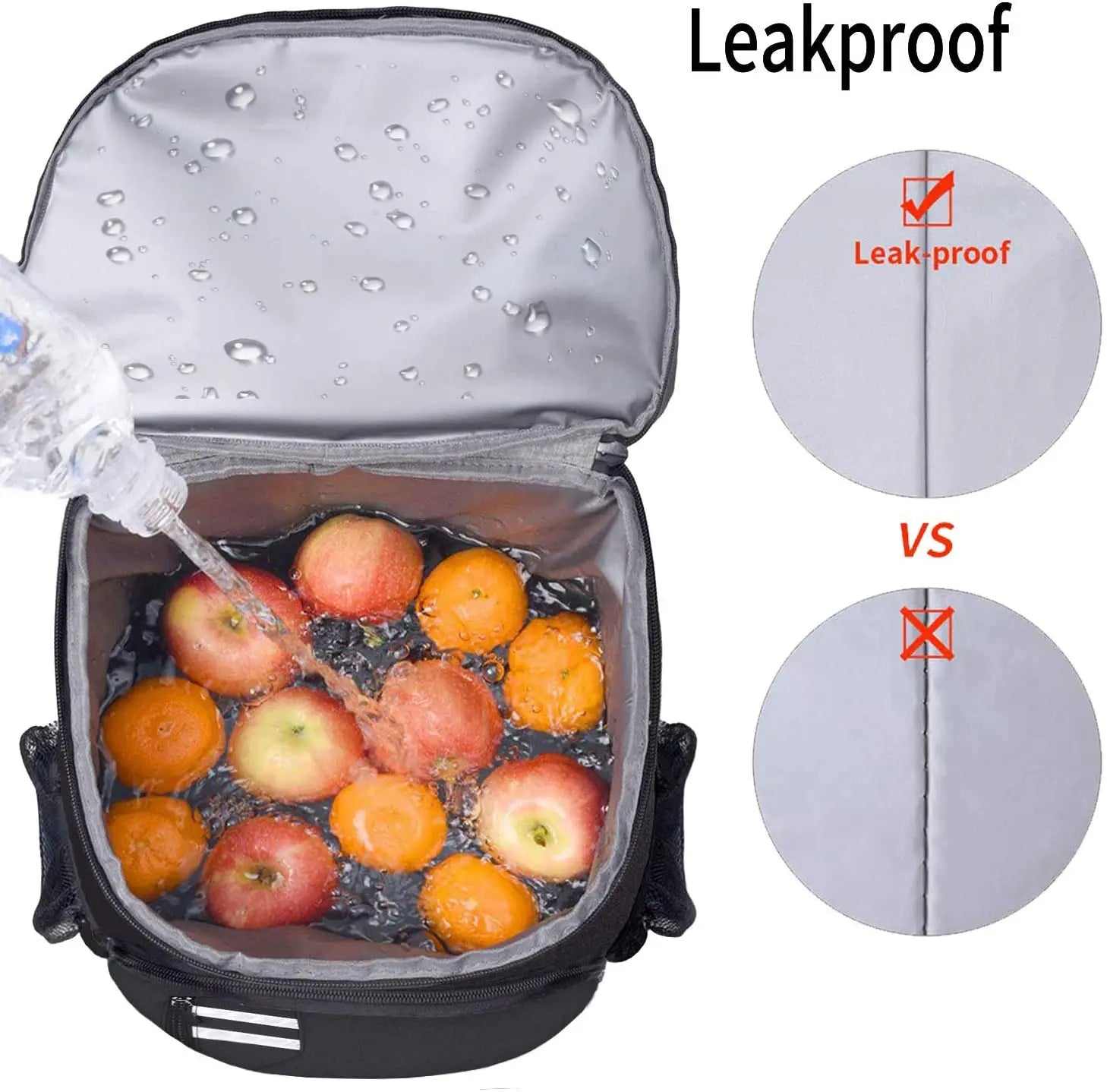 DENUONISS 2-in-1 Thermal Cooler Backpack Insulated Cooler Bag Picnic Beer Cooler Bags Refrigerator Bag For Outdoor Hiking