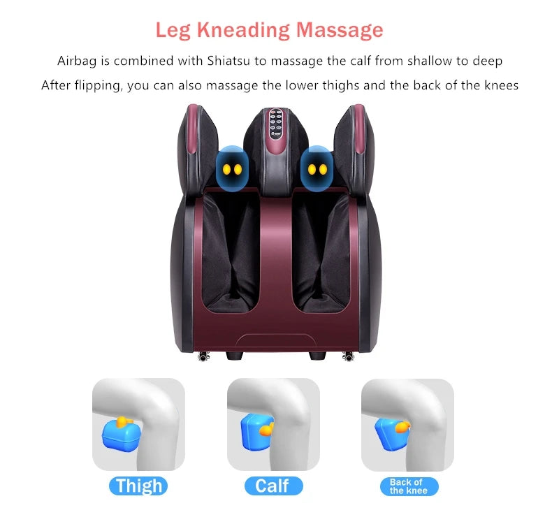 JinKaiRui Electric Vibrating Foot Massager Heating Knee Leg Calf Thigh Massage Device Air Pressure Massage Fatigue Relieve Care