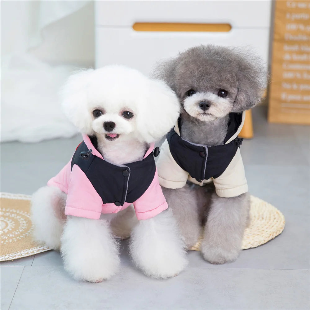 Dog Thicken Coat Overalls Winter Warm Dog Clothes For Small Dogs Puppy Chihuahua Jacket Poodle Costumes Pet Coats Yorkie Apparel