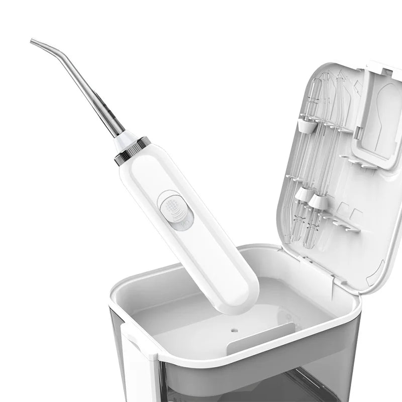 Portable Dental Oral Irrigator Oral Hygiene Water Flosser 4 Jet Tips Nozzles 10 Modes Water Clearner with 600mm Water Tank