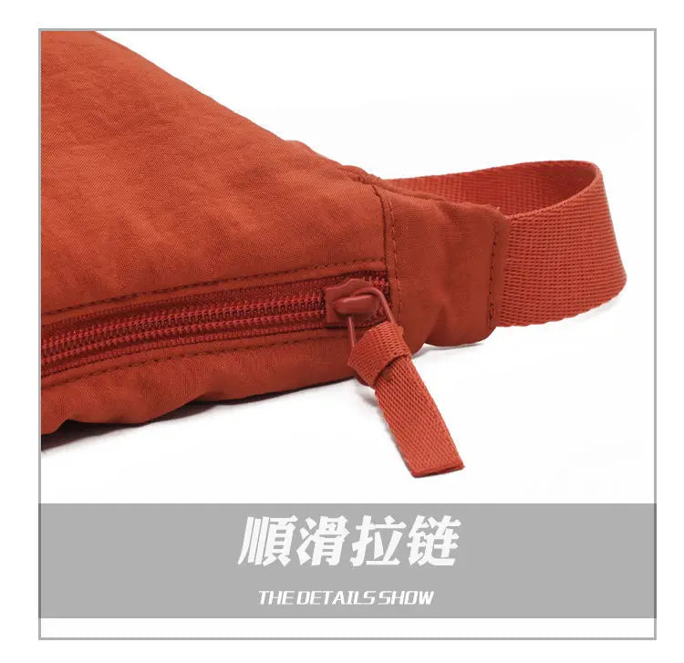Simple Design Women's Messenger Bag Fashion Ladies Nylon Hobos Small Shoulder Bags Vintage Female Girls Purse Cloth Handbags