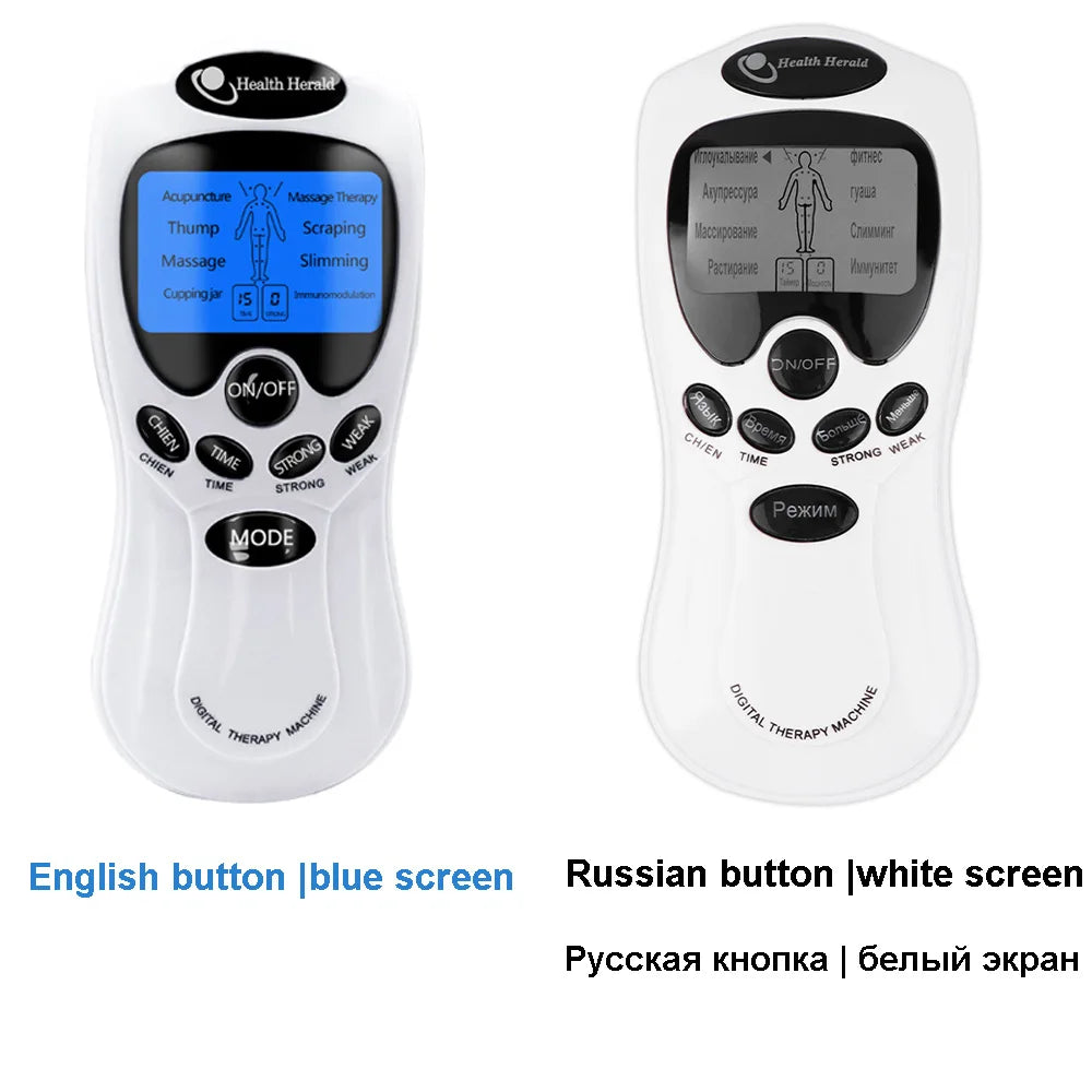 EMS Tens Machine Physiotherapy Electric Tens Unit Relaxation Belly Body Massager Health Care Muscle Stimulator Electrostimulator