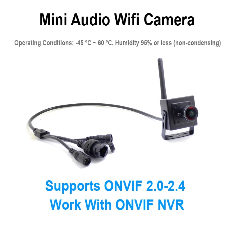 5MP Wifi Mini Panorama Camera Ip 1080P HD 1.7mm Fisheye Lens CCTV Security Surveillance Net Wireless Audio Micro Onvif Small Cam