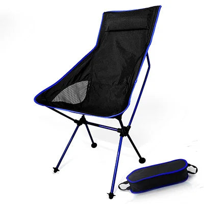 Portable Collapsible Chair Fishing Camping BBQ Stool Folding Extended Hiking Seat Garden Ultralight Outdoor Chair Foot Cover