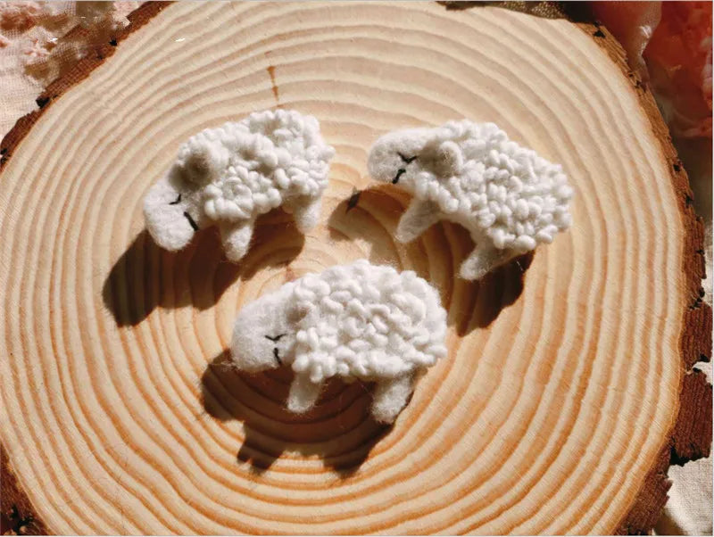 Newborn Baby Photography Props Creative Handmade Wool Mini Sheep for Studio Shooting Accessories Fotografia