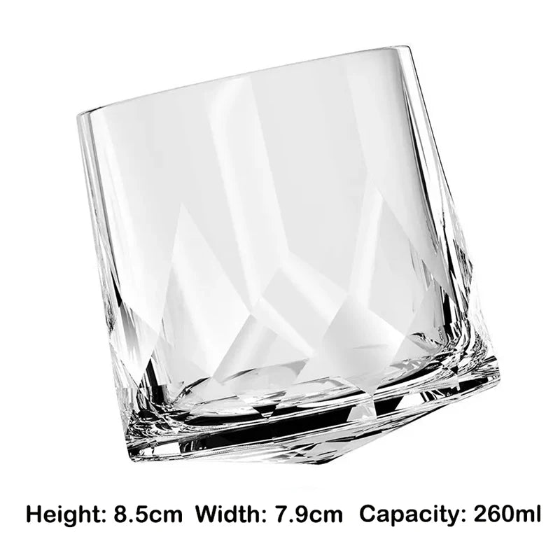 Whiskey Glass, Old Fashioned Rocks Glasses Tumblers, Glassware for Cocktail Scotch, Bourbon, Gin, Voldka, Brandy
