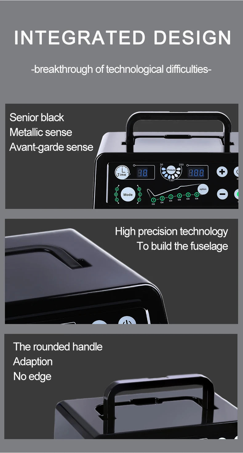 Syeosye 8 Cavity Air Compression Massager Leg Foot Circulation Pressotherapy Air Promote Blood Relaxation Pain Relief
