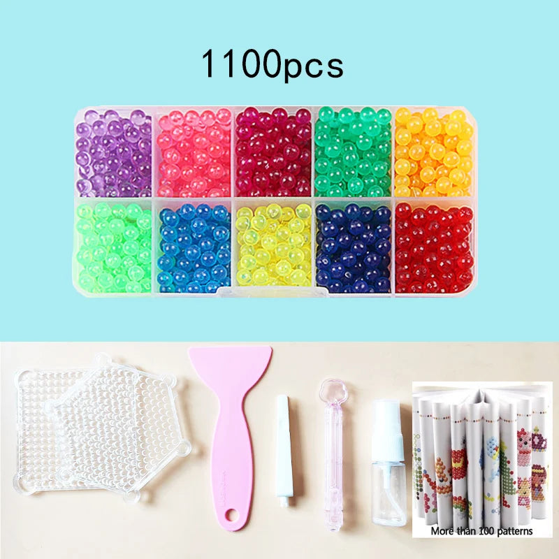 36 colors 5mm Set Refill Beads Puzzle Crystal DIY Water Spray magic Beads Set Ball Games 3D Handmade Magic Toys For Children