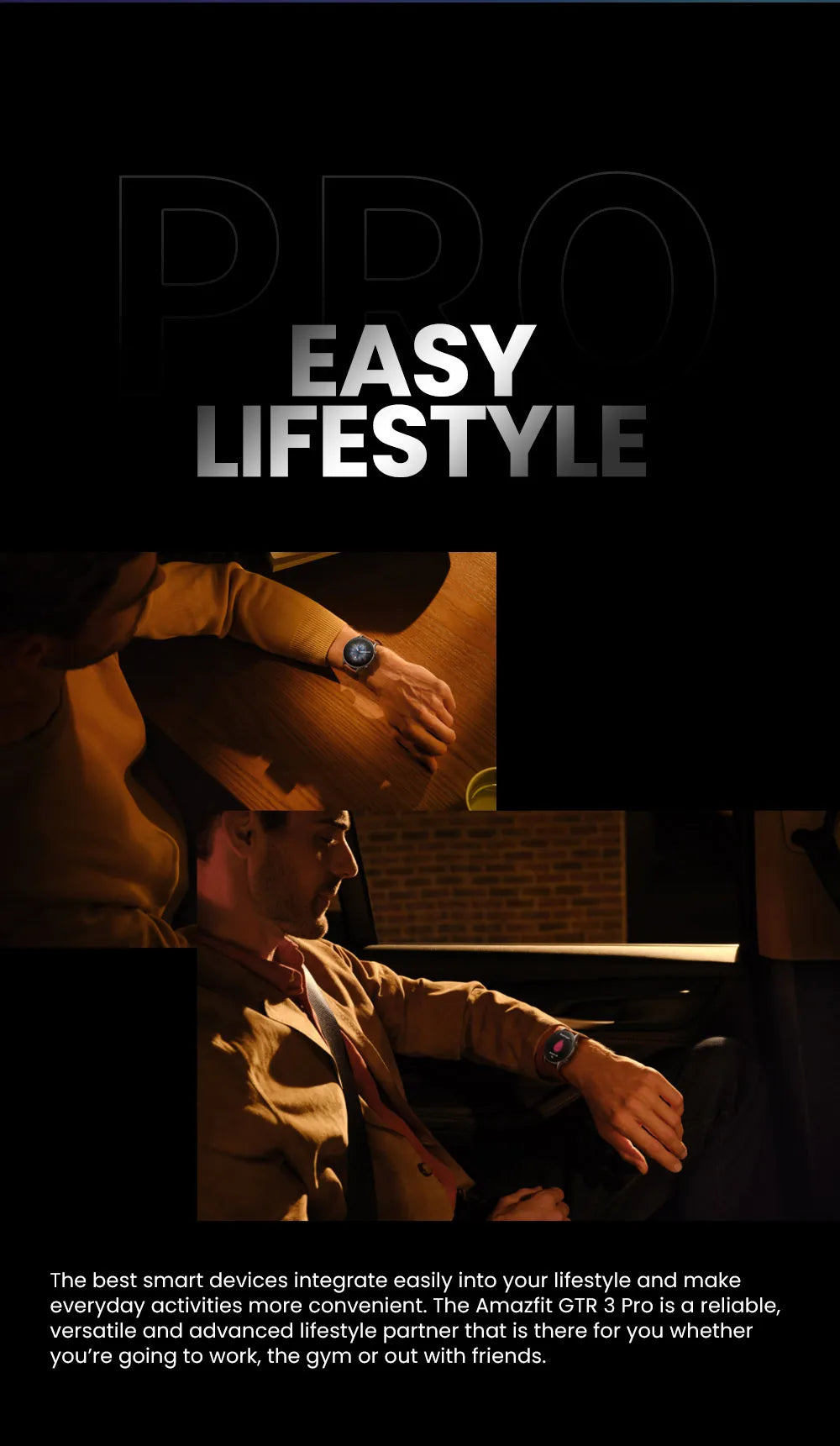 Amazfit GTR 3 Pro GTR3 Pro GTR-3 Pro 46mm Smartwatch AMOLED Display Zepp OS App 12-day Battery Life Watch  150+Sports Modes