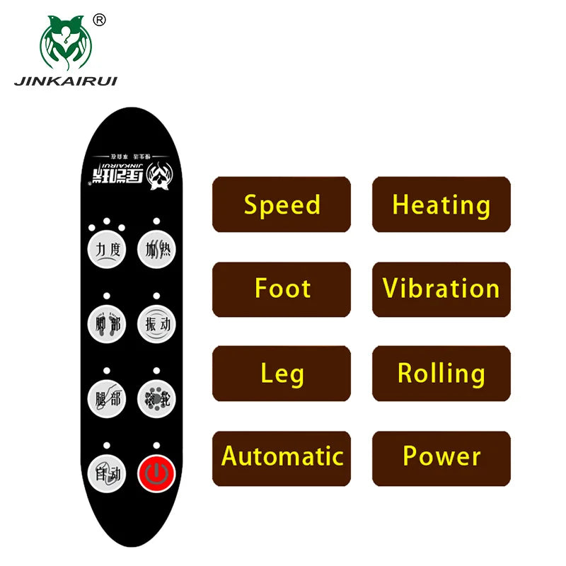JinKaiRui Electric Vibrating Foot Massager Heating Knee Leg Calf Thigh Massage Device Air Pressure Massage Fatigue Relieve Care