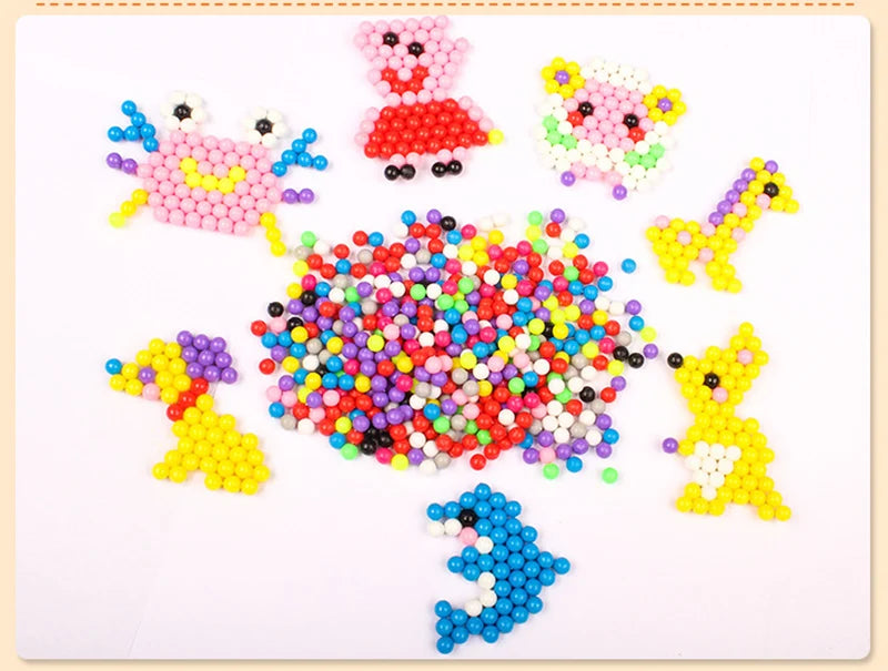 36 colors 5mm Set Refill Beads Puzzle Crystal DIY Water Spray magic Beads Set Ball Games 3D Handmade Magic Toys For Children