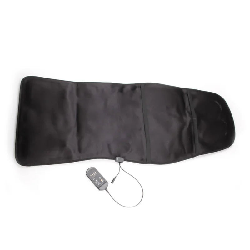 Car Home Office Full-Body Massage Cushion Heat 7 Motors Vibrate Mattress Back Neck Mat Chair Massage Relaxation Seat 12V