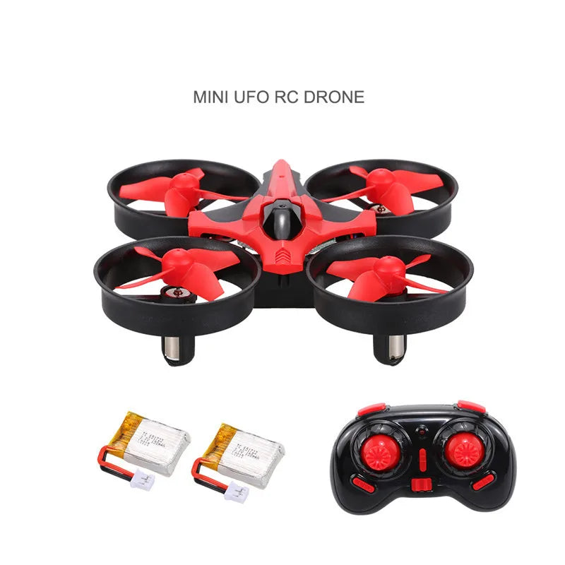 Eachine E010 Mini RC Quadcopter with 2 Extra Batteries-4-Axis Gyro 2.4G Drone for JJRC H36 DIY Parts Compatible