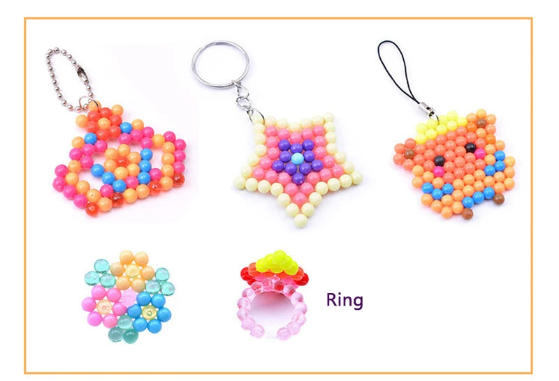 36 colors 5mm Set Refill Beads Puzzle Crystal DIY Water Spray magic Beads Set Ball Games 3D Handmade Magic Toys For Children