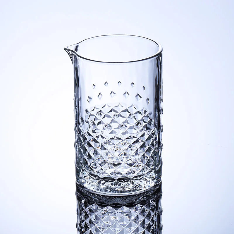 Cocktail Mixing Glass bartender Beaker Cocktail Stirring Glass with Thick Weighted Bottom Professional Bar Beaker Mixing Glass