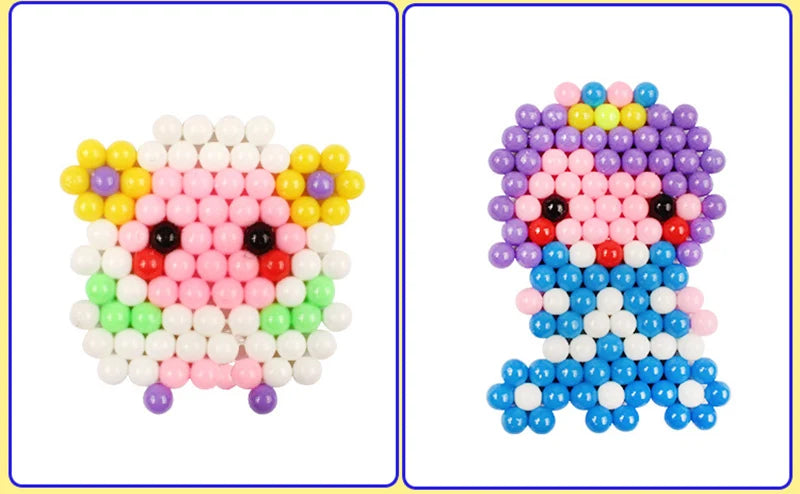 36 colors 5mm Set Refill Beads Puzzle Crystal DIY Water Spray magic Beads Set Ball Games 3D Handmade Magic Toys For Children