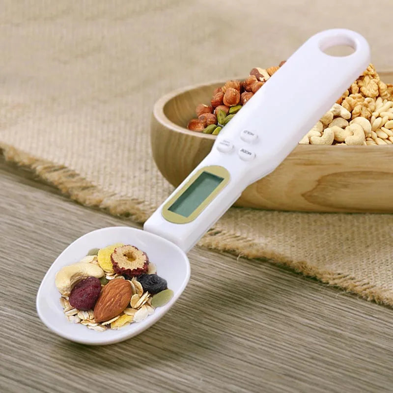 Mini Spoon Scale Digital Kitchen Scale Electronic LCD Food Scale 0.1-500g Weight Measuring Kitchen Tool for Milk Coffee