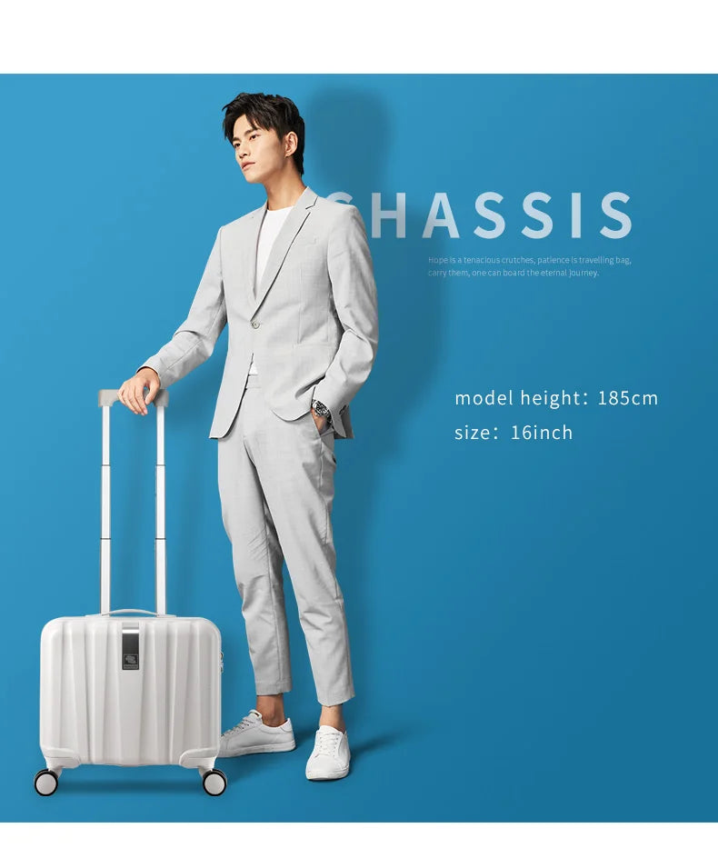 Best Spinner Luggage Suitcase PC Trolley Case Travel Bag Rolling Wheel Carry-On Boarding Men Women Luggage Trip Journey H80002