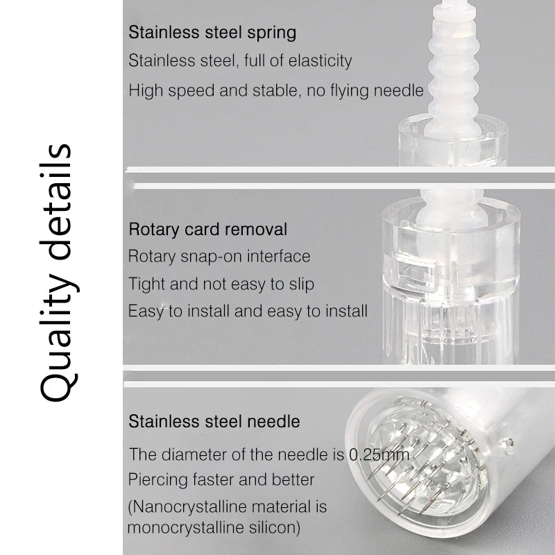 Dermapen Needle for Dr.imp pen Needle Pen 9Pin / 12Pin / 36 Pin Bayonet Screw Port for MYM Microneedling Electric Tattoo Machine