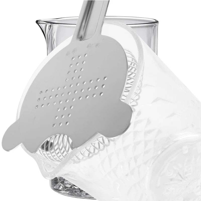 Cocktail Mixing Glass bartender Beaker Cocktail Stirring Glass with Thick Weighted Bottom Professional Bar Beaker Mixing Glass