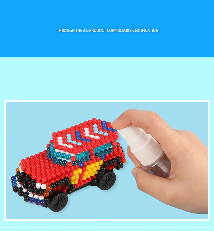 36 colors 5mm Set Refill Beads Puzzle Crystal DIY Water Spray magic Beads Set Ball Games 3D Handmade Magic Toys For Children