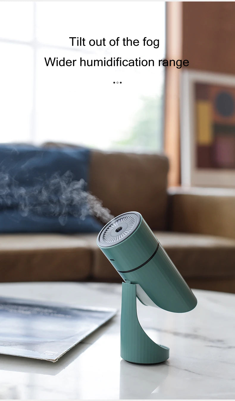 260ML Wireless Air Humidifier USB Aromatherapy Diffuser 1000mAh Rechargeable Battery Ultrasonic Cool Mist Maker Quiet Fogger