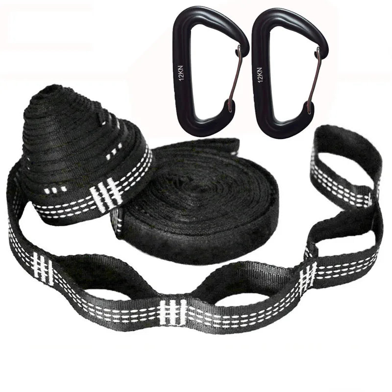 280cm length Super Strong Hammock Strap Hanging Hammock Belt Hamaca Hamak for Camping,Traveling,Portable Hanging Tree Rope