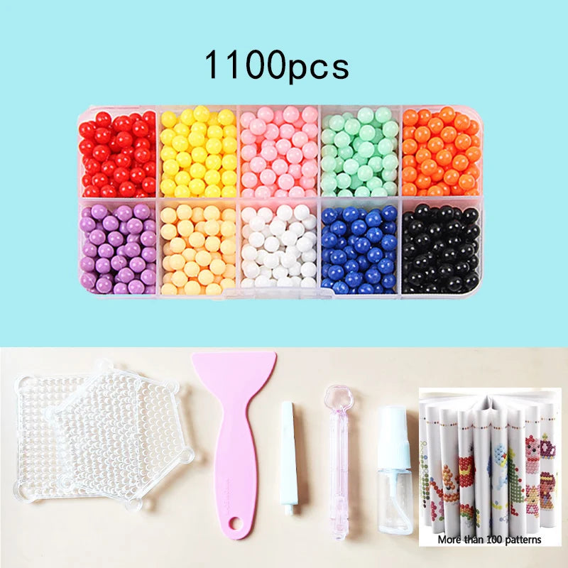 36 colors 5mm Set Refill Beads Puzzle Crystal DIY Water Spray magic Beads Set Ball Games 3D Handmade Magic Toys For Children