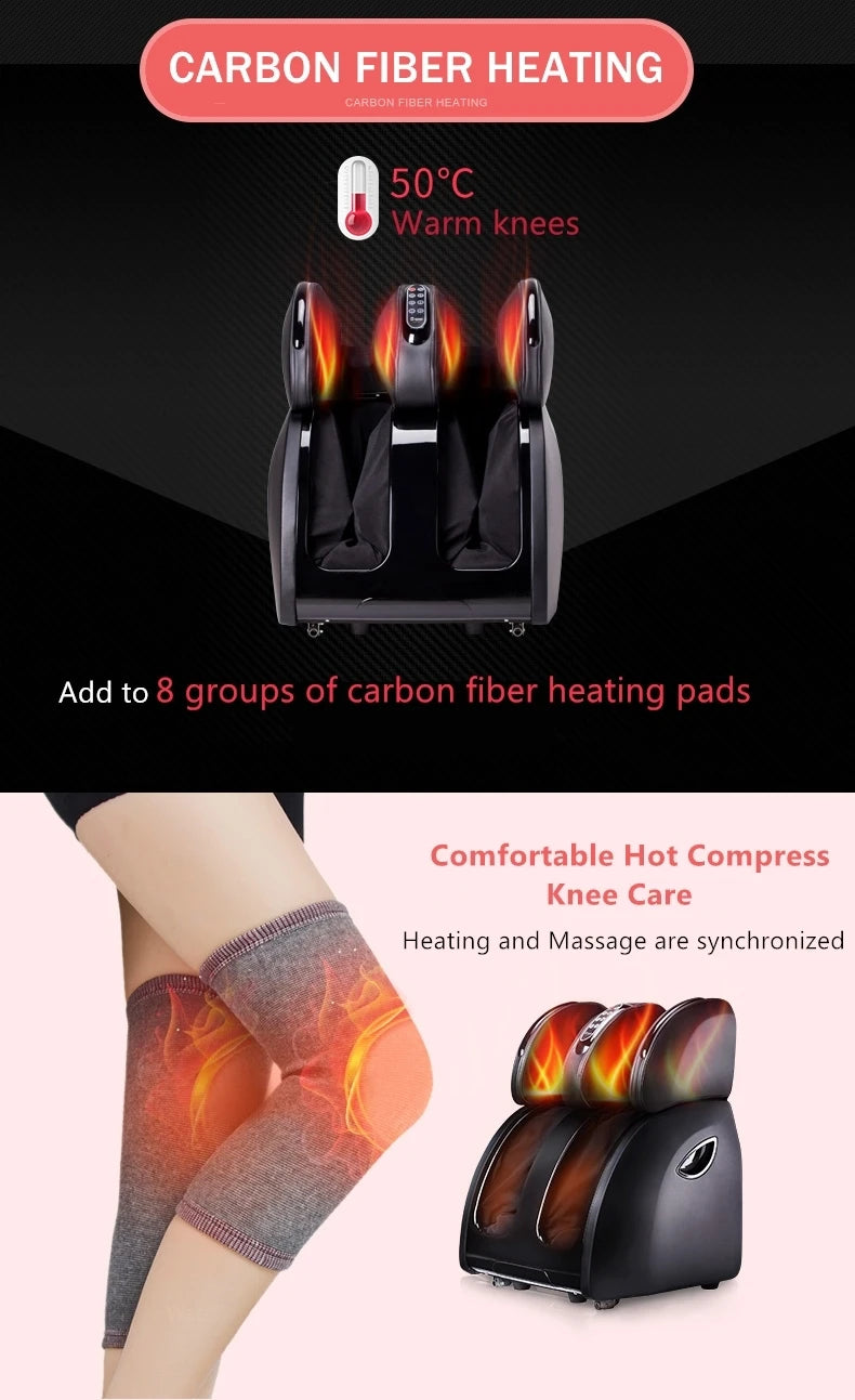 JinKaiRui Electric Vibrating Foot Massager Heating Knee Leg Calf Thigh Massage Device Air Pressure Massage Fatigue Relieve Care