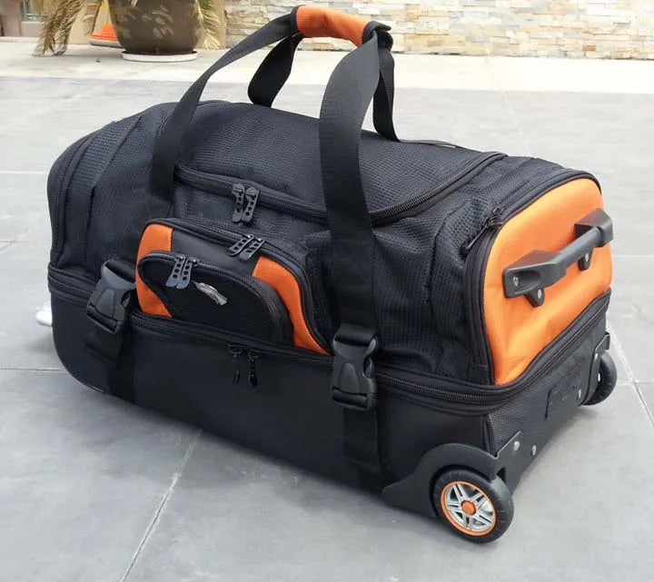 Kmikli 27/32 inch large capacity Rolling Luggage Bag Travel Suitcase On Wheels Men Women Shoulder Trolley Sports Backpack
