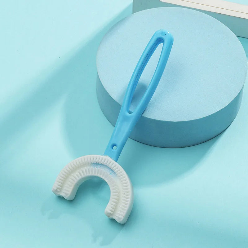 Baby Toothbrush Children 360 Degree U-shaped Child Toothbrush Kids Teeth Oral Care Soft Silicone Baby Brush Teethers Cleaning