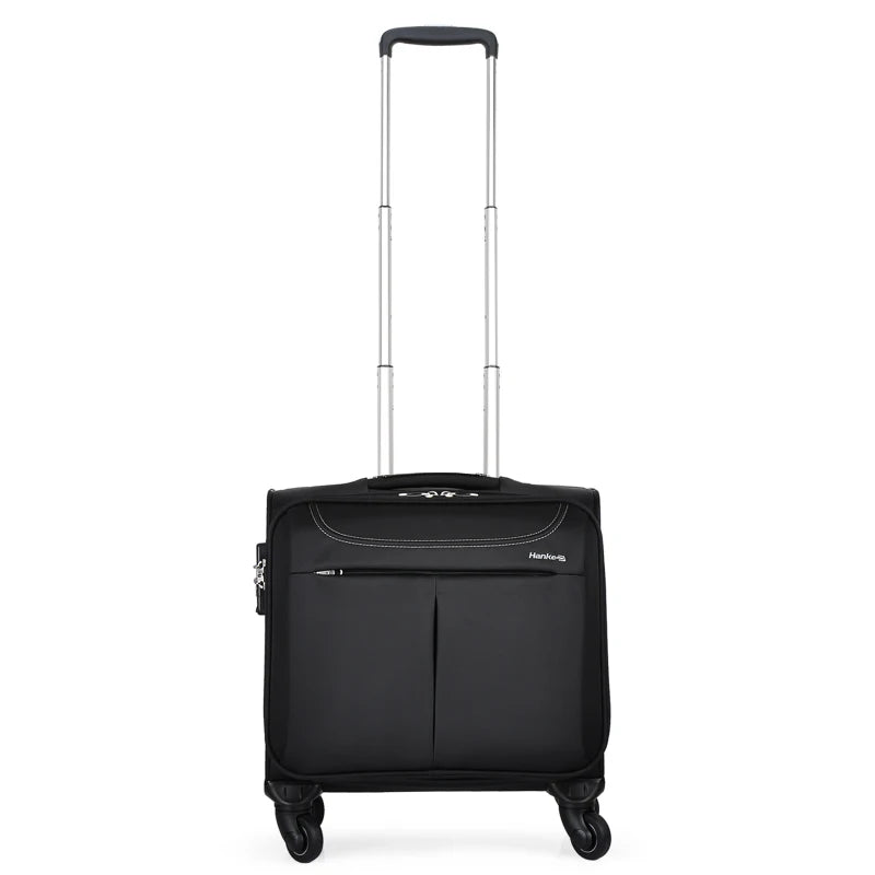 Hanke Men Business Travel Luggage Women Carry On Suitcase Spinner Wheels Rolling Bag 16 18 Inch