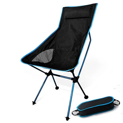 Portable Collapsible Chair Fishing Camping BBQ Stool Folding Extended Hiking Seat Garden Ultralight Outdoor Chair Foot Cover