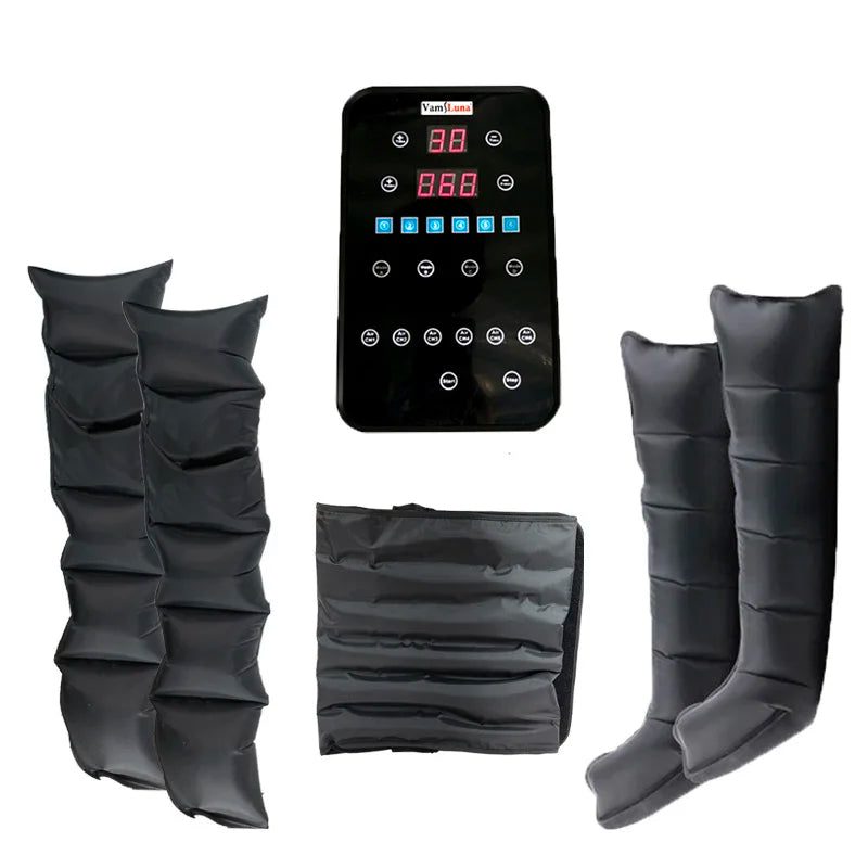 6 Chambers Air Compression Massage System Whole Body Massager Compression Pump Recovery Boots Foot Leg Massage Machine AirWrap