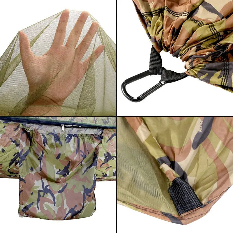 Camping Hammock with Mosquito Net and Rain Fly Tarp,hammock chair swing chair outdoor for Backpacking, Survival,Travel