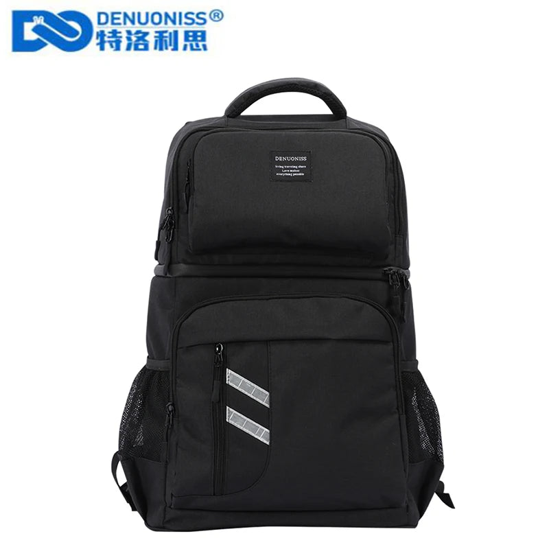 DENUONISS 2-in-1 Thermal Cooler Backpack Insulated Cooler Bag Picnic Beer Cooler Bags Refrigerator Bag For Outdoor Hiking