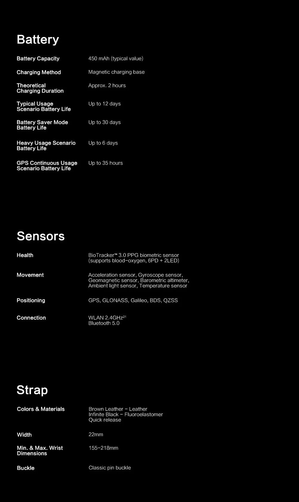 Amazfit GTR 3 Pro GTR3 Pro GTR-3 Pro 46mm Smartwatch AMOLED Display Zepp OS App 12-day Battery Life Watch  150+Sports Modes