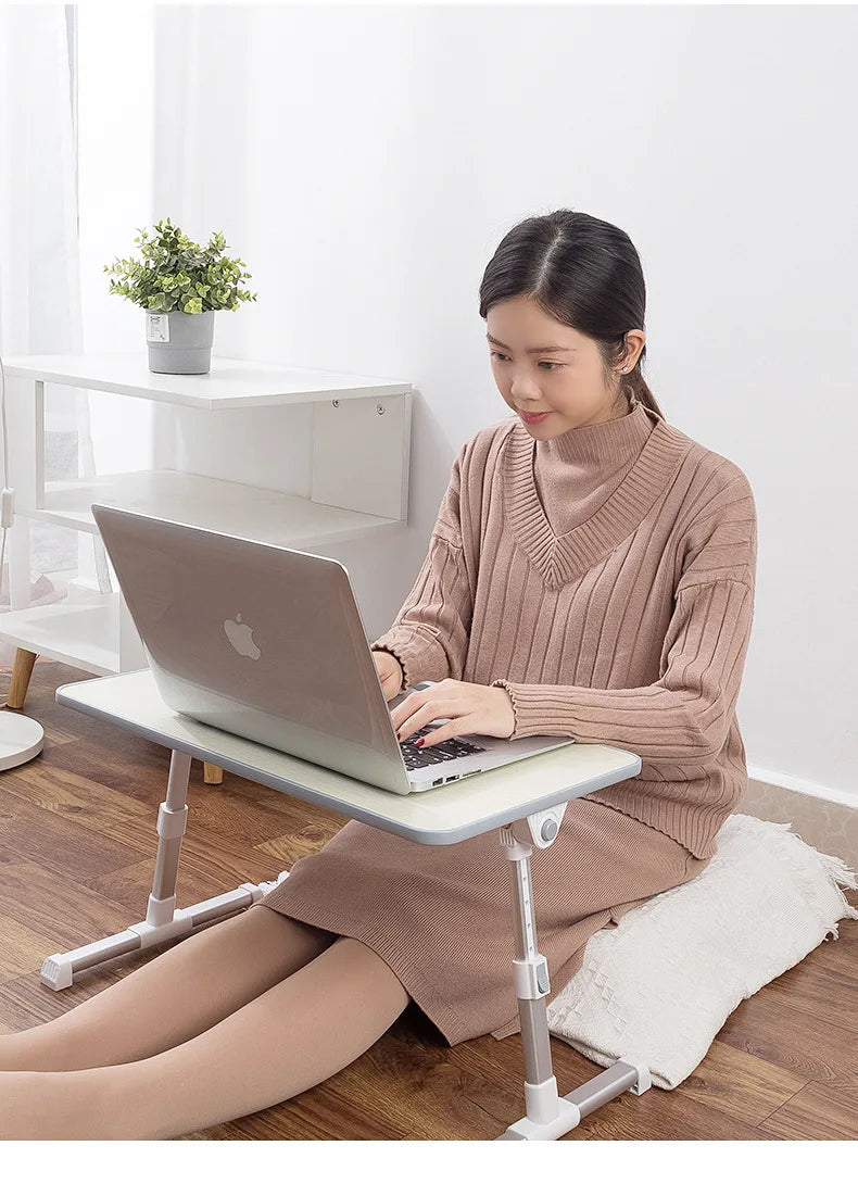 Multi-functional Laptop Desk Portable Adjustable Laptop Stand Study Table Foldable Bed Desk for Bed Sofa Tea Serving Table Stand
