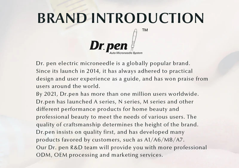 Authentic Dr pen Ultima M8S With 22 pcs Needle Pin Anti Back Flow Microneedling Pen Skincare Wireless  Derma Pen Beauty Machine