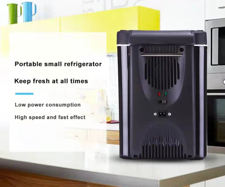 6L Portable Vehicle Refrigerator Mini Car Fridge Incubator Use For Cooling Heating Truck Dormitory Beauty Maquillage