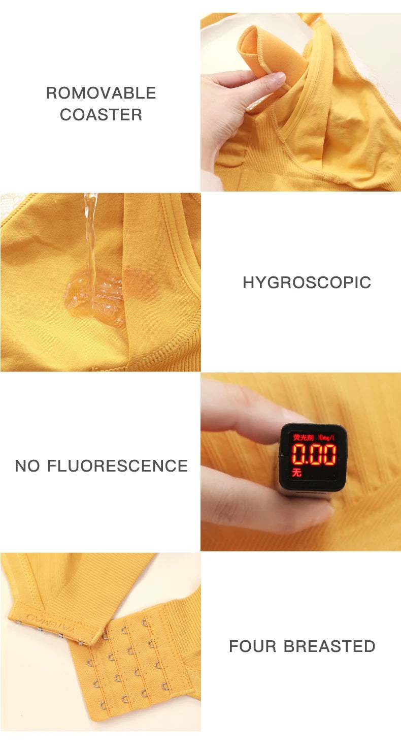 YATEMAO Breastfeeding Bra Pregnancy Clothes Maternity Nursing Bra Feeding Bra for Soutien Gorge Allaitement Pregnant Women