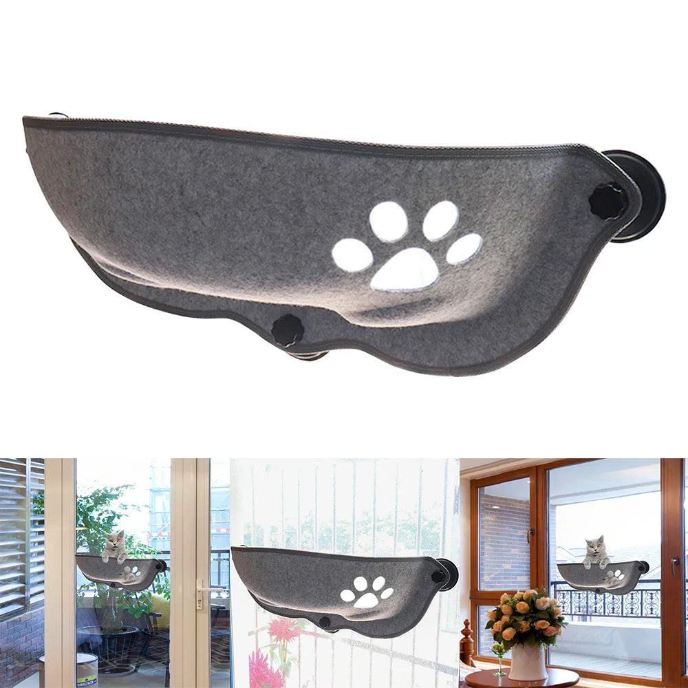 Cat Window Hammock With Strong Suction Cups Pet Kitty Hanging Sleeping Bed Storage For Pet Warm Cage Cat Shelf Seat Beds Winter