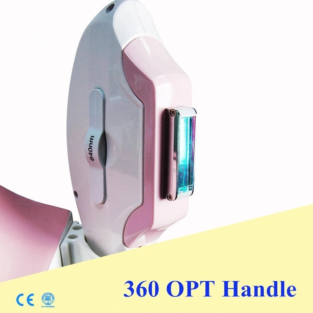 Portable 360 magneto-optical IPL painless hair removal machine
