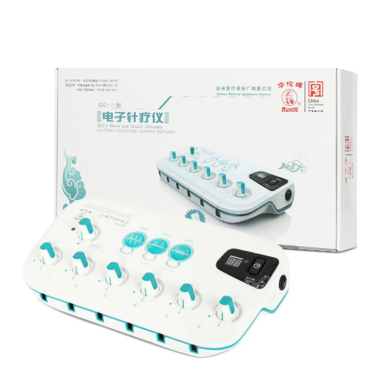 Upgrade SDZ-Ⅱ Acupuncture Stimulator Device Acupoint Electronic Acupuncturist 6 output Acupressure Relax Apparatus  EMS Massager