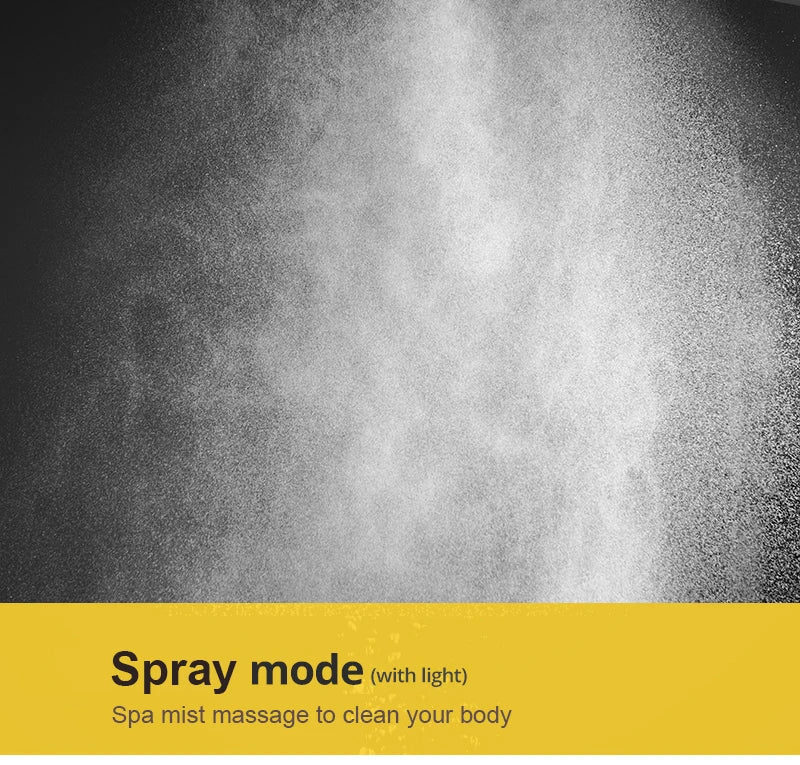 Bathroom Ceiling Concealed 700x380mm Shower Head Panel Set Constant Temperature Valve Mixer Handheld Shower